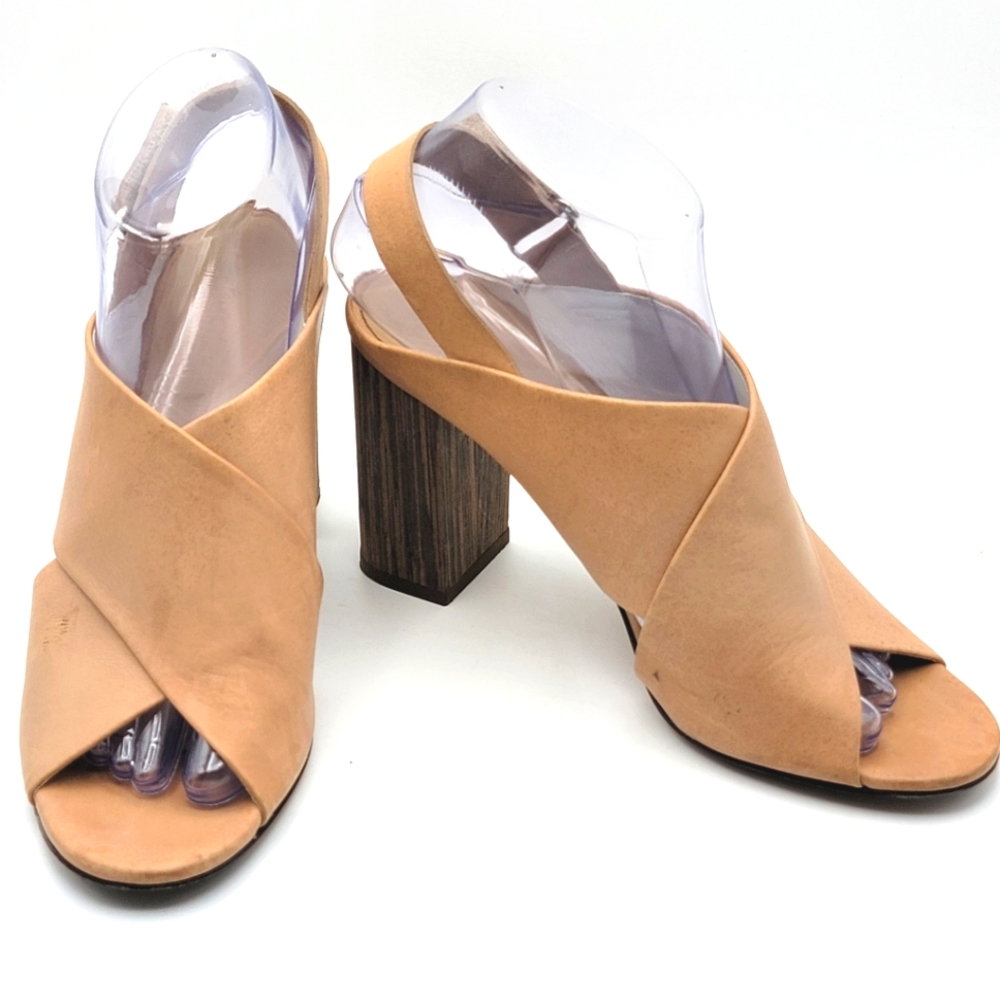 VINCE‎ Leather Slingback Sandals Size 7.5. S1108